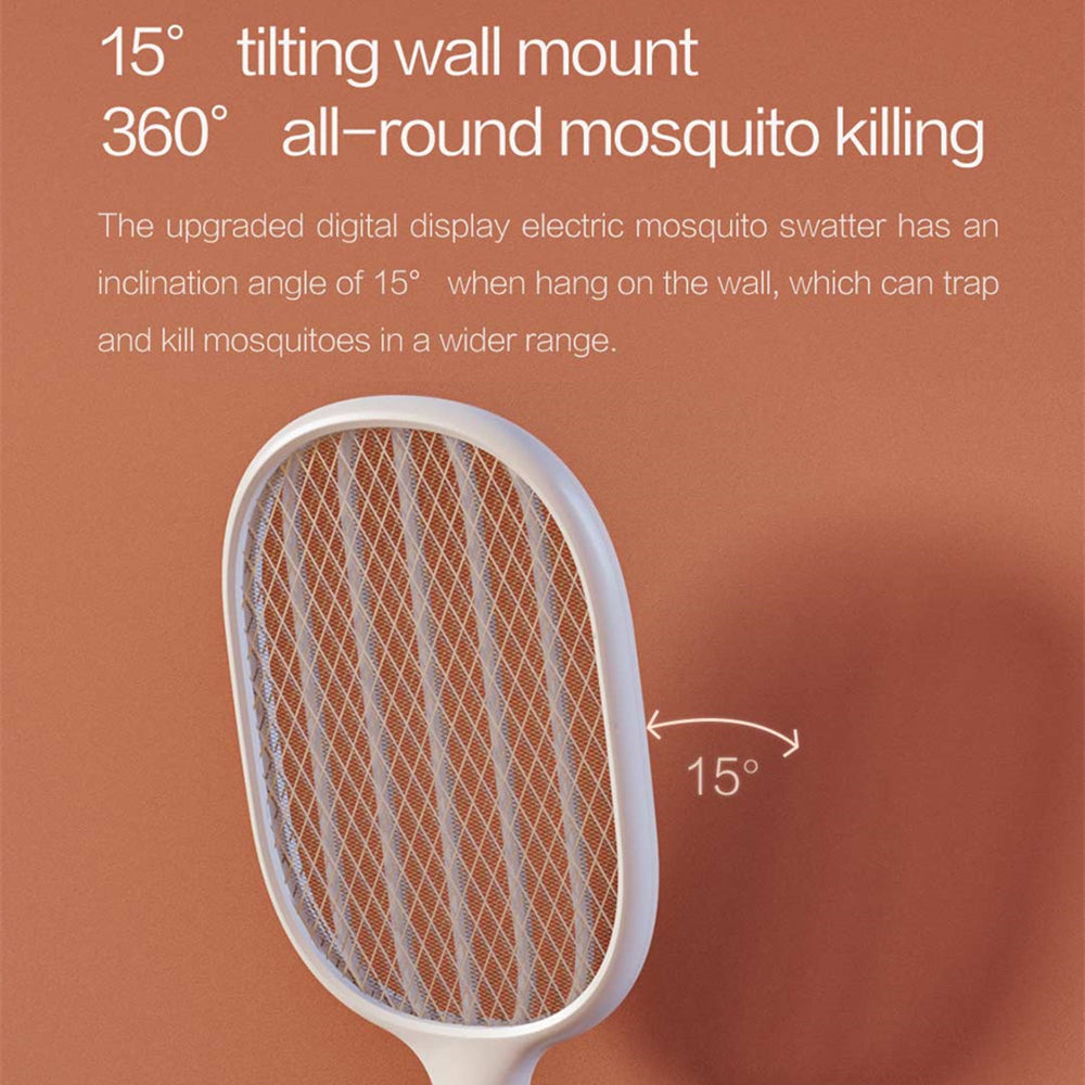 XIAOMIYOUPIN QUALITELL S1 Digital Display Bug Zapper Lamp Electric Fly Mosquito Swatter Racket XIAOMIYOUPIN QUALITELL S1 Digital Display Bug Zapper Lamp Electric Fly Mosquito Swatter Racket